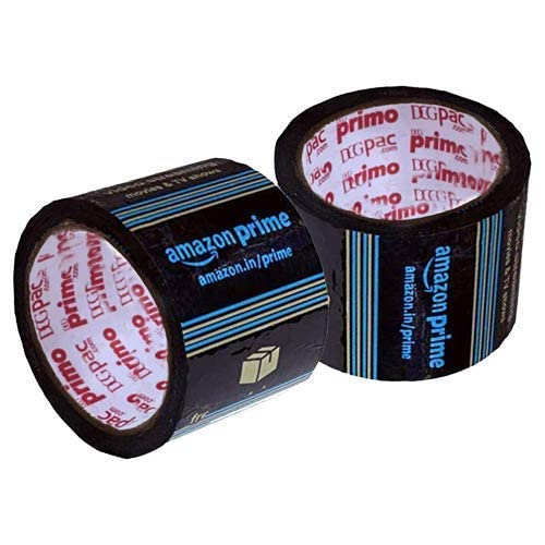 Ragi Packing Supply Amazon Printed Prime Packaging Tape (3 Inch; 65mtr) Strong Packing Tape - Black - 8107250942091 - All Products - 3 Inch, Adhesive Tape, Branded Tape, Packaging Tape, Shipping Supplies