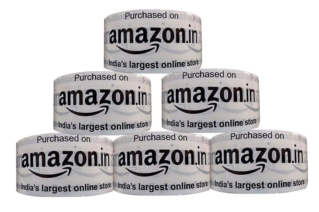 Ragi Packing Supply Amazon Printed Milky white Tape (2 inch, 65mtr), Strong Tape - 8107250811019 - All Products - 2 inch, Adhesive Tape, Branded Tape, Packaging Tape, Shipping Supplies