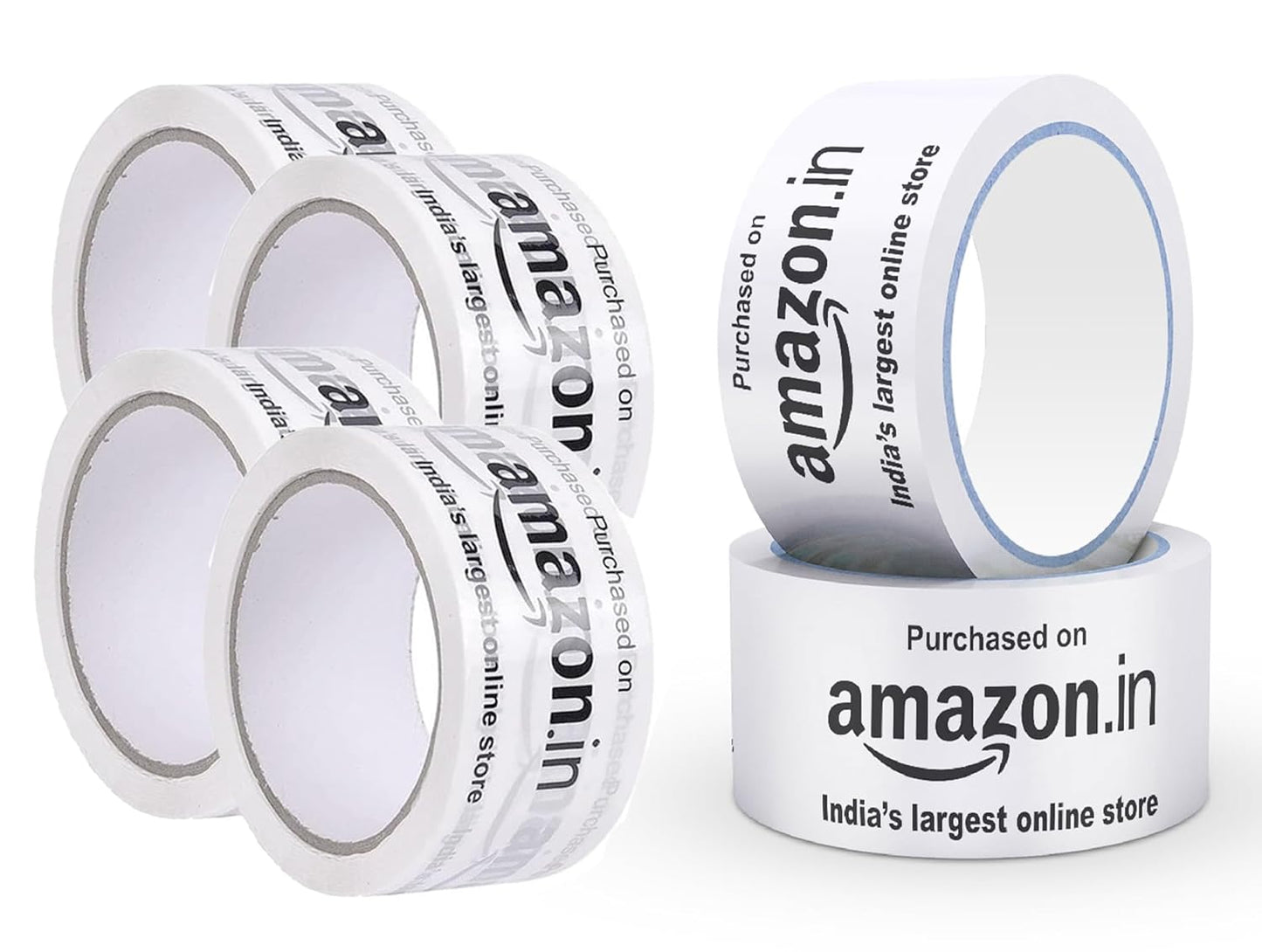 Ragi Packing Supply Amazon Printed Milky white Tape (2 inch, 65mtr), Strong Tape - 8107250811019 - All Products - 2 inch, Adhesive Tape, Branded Tape, Packaging Tape, Shipping Supplies