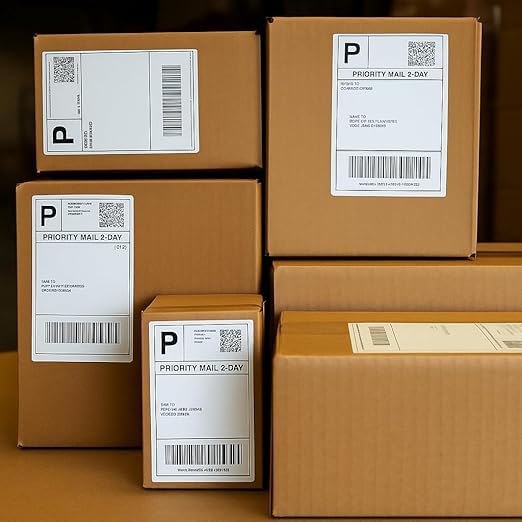 RAGI Packing Supply Thermal Roll 3 * 5 inches (75 * 125mm - 400 Label per roll) Barcode Labels Stickers - 8107250516107 - All Products - 3 * 5, Barcode Stickers, Shipping Labels, Thermal Labels, Warehouse Supplies